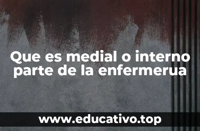 Que es medial o interno parte de la enfermerua