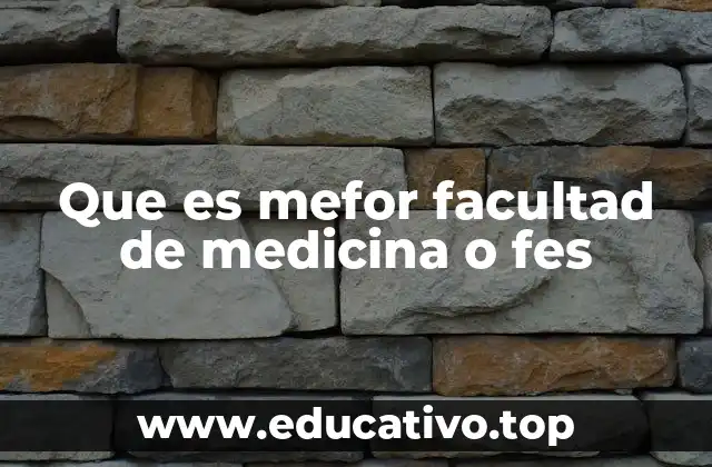 La decisión de estudiar medicina en la UNAM o en una FES