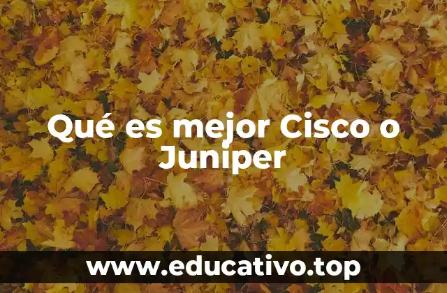 Ventajas y desventajas de Cisco frente a Juniper