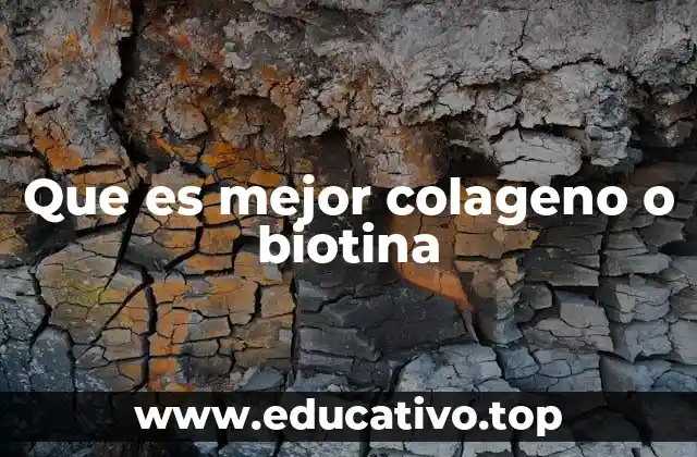 Suplementos para la piel y el cabello: ¿colágeno o biotina?