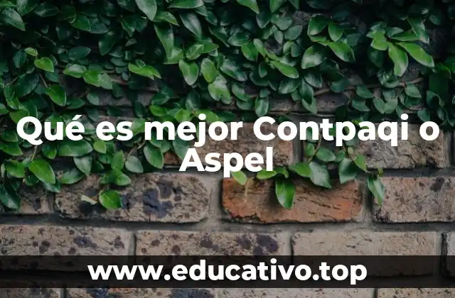 Qué es mejor Contpaqi o Aspel