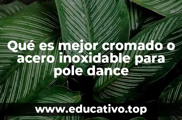 Qué es mejor cromado o acero inoxidable para pole dance