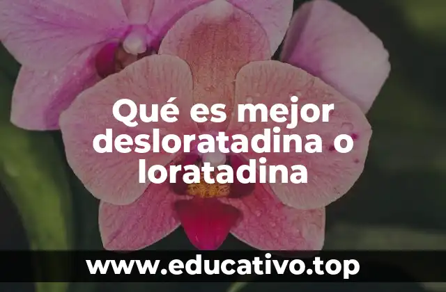 Qué es mejor desloratadina o loratadina
