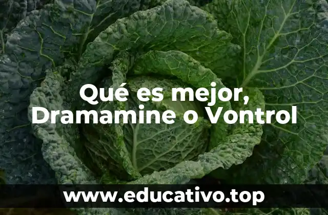 Qué es mejor, Dramamine o Vontrol