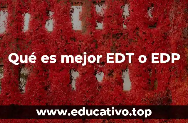 Qué es mejor EDT o EDP