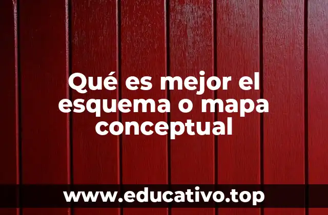 Qué es mejor el esquema o mapa conceptual