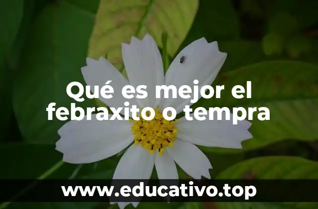 Qué es mejor el febraxito o tempra
