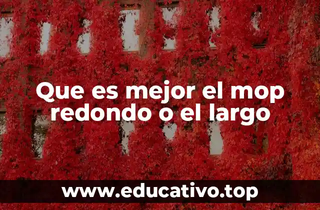 Que es mejor el mop redondo o el largo