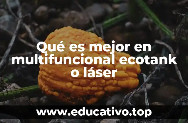 Qué es mejor en multifuncional ecotank o láser