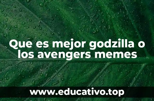 Que es mejor godzilla o los avengers memes