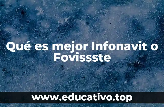 Diferencias entre Infonavit y Fovissste sin mencionar directamente las instituciones