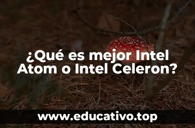 ¿Qué es mejor Intel Atom o Intel Celeron?