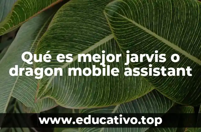 Qué es mejor jarvis o dragon mobile assistant