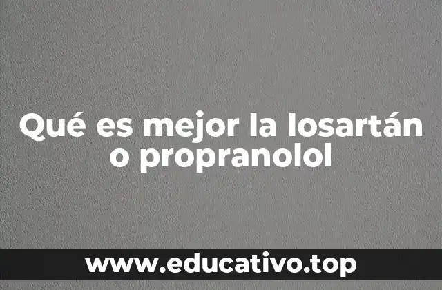 ¿Cómo se comparan los mecanismos de acción del losartán y el propranolol?