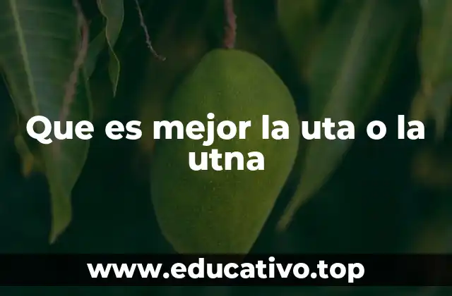 Que es mejor la uta o la utna