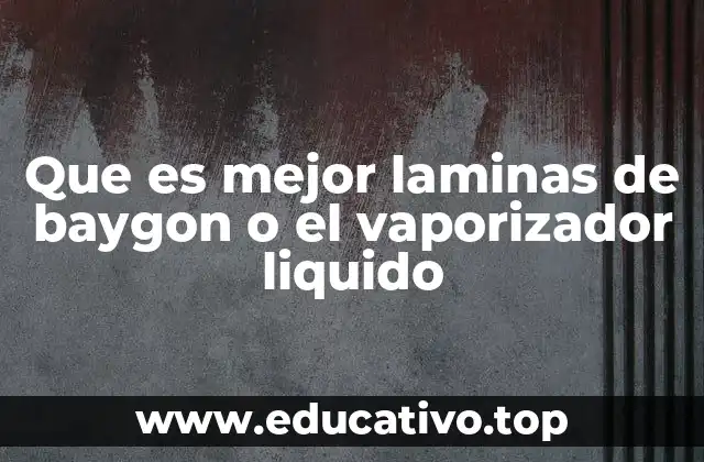 Que es mejor laminas de baygon o el vaporizador liquido