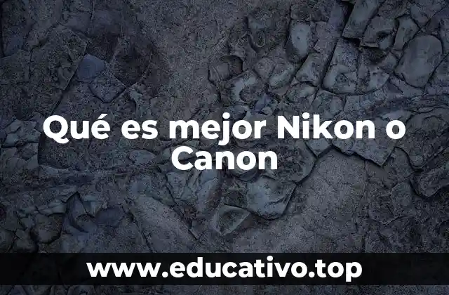 Qué es mejor Nikon o Canon