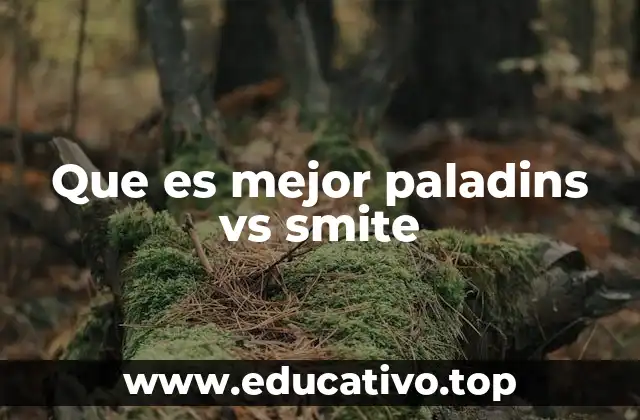 Que es mejor paladins vs smite