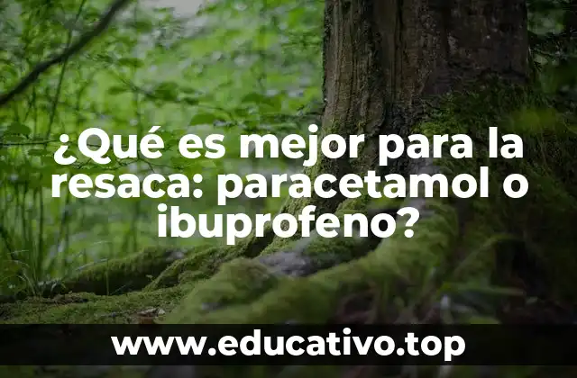¿Qué es mejor para la resaca: paracetamol o ibuprofeno?
