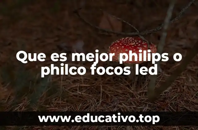 Que es mejor philips o philco focos led