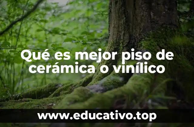 Qué es mejor piso de cerámica o vinílico