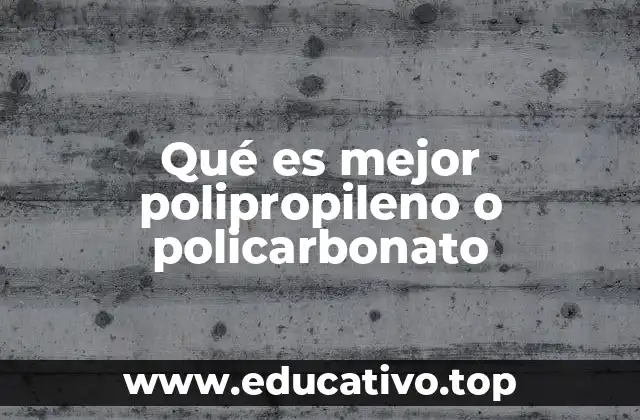 Características comparativas de los plásticos termoplásticos