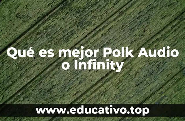 Qué es mejor Polk Audio o Infinity