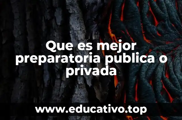Que es mejor preparatoria publica o privada