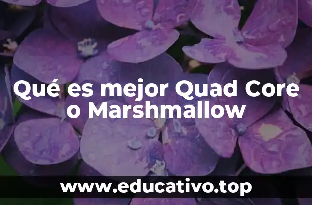 Qué es mejor Quad Core o Marshmallow