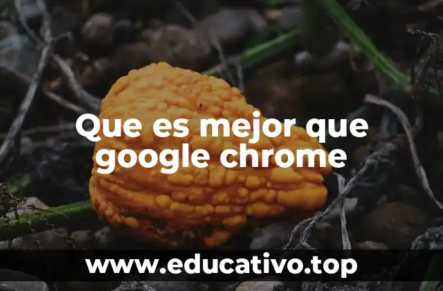 Que es mejor que google chrome
