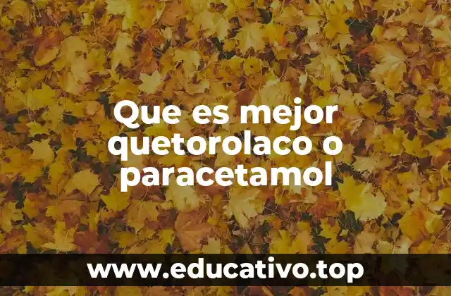 Comparativa de efectos y usos entre medicamentos analgésicos