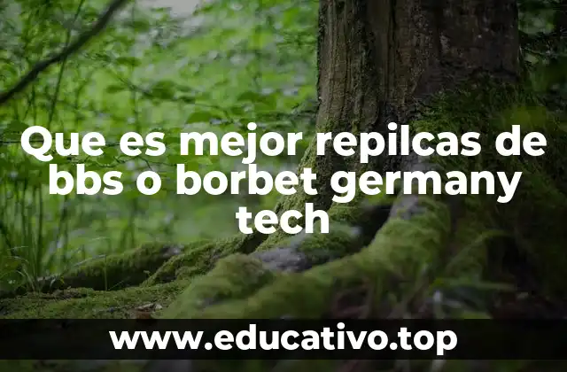 Que es mejor repilcas de bbs o borbet germany tech