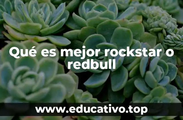 Qué es mejor rockstar o redbull