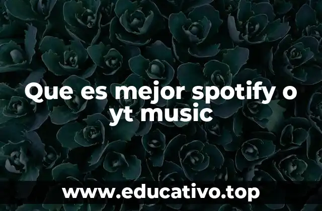 Que es mejor spotify o yt music