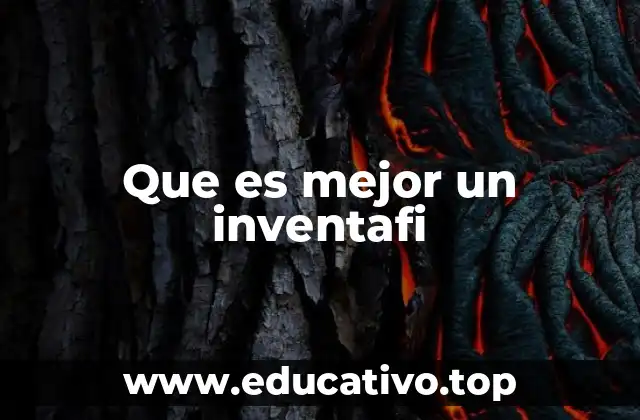 Que es mejor un inventafi