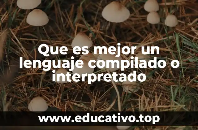 Que es mejor un lenguaje compilado o interpretado