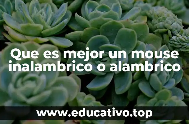 Que es mejor un mouse inalambrico o alambrico