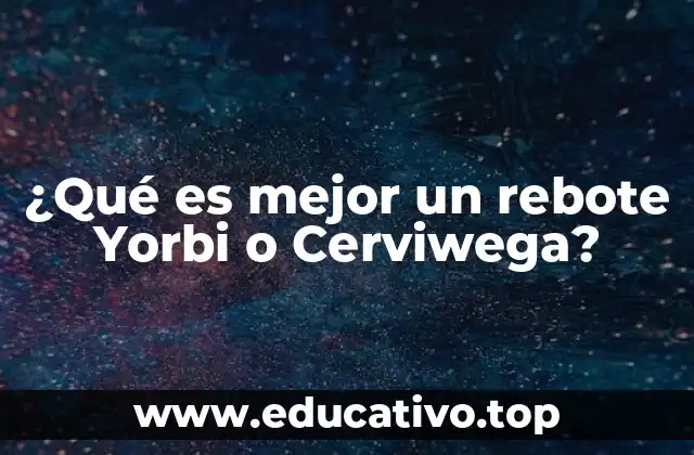 ¿Qué es mejor un rebote Yorbi o Cerviwega?