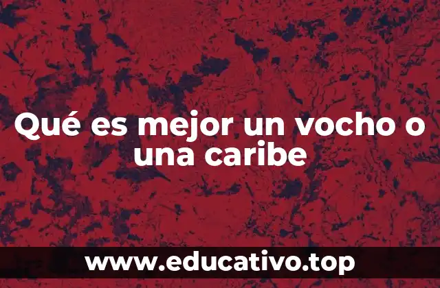 Qué es mejor un vocho o una caribe