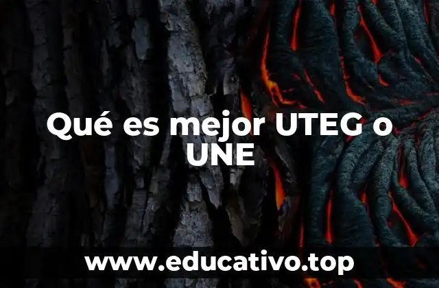 Qué es mejor UTEG o UNE