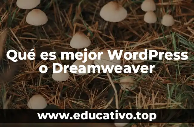 Qué es mejor WordPress o Dreamweaver