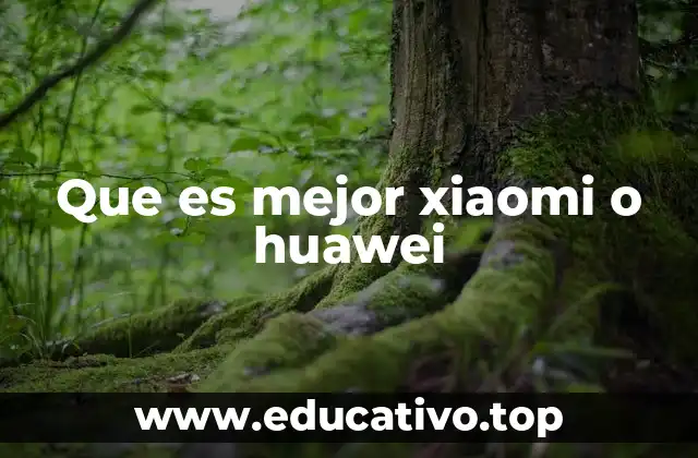 Que es mejor xiaomi o huawei