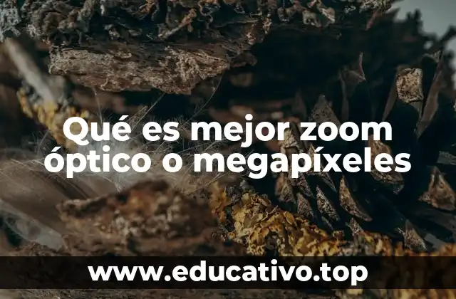 Qué es mejor zoom óptico o megapíxeles