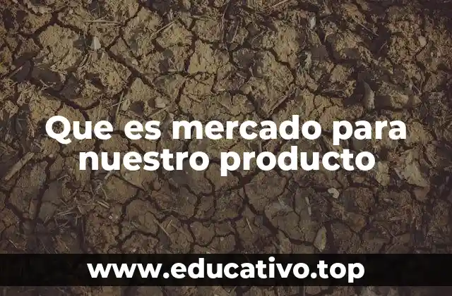 Que es mercado para nuestro producto