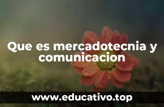 Que es mercadotecnia y comunicacion
