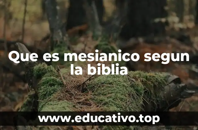 Que es mesianico segun la biblia