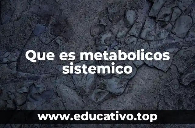 Que es metabolicos sistemico