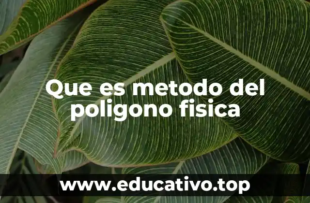 Que es metodo del poligono fisica
