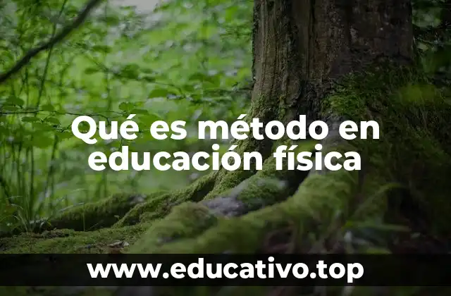 Qué es método en educación física
