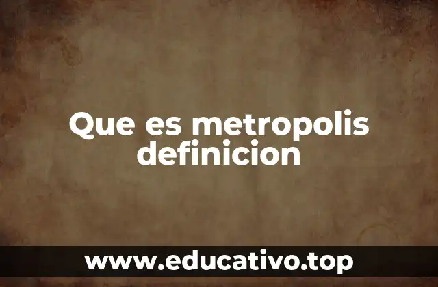 La importancia de las ciudades metropolitanas en la economía global